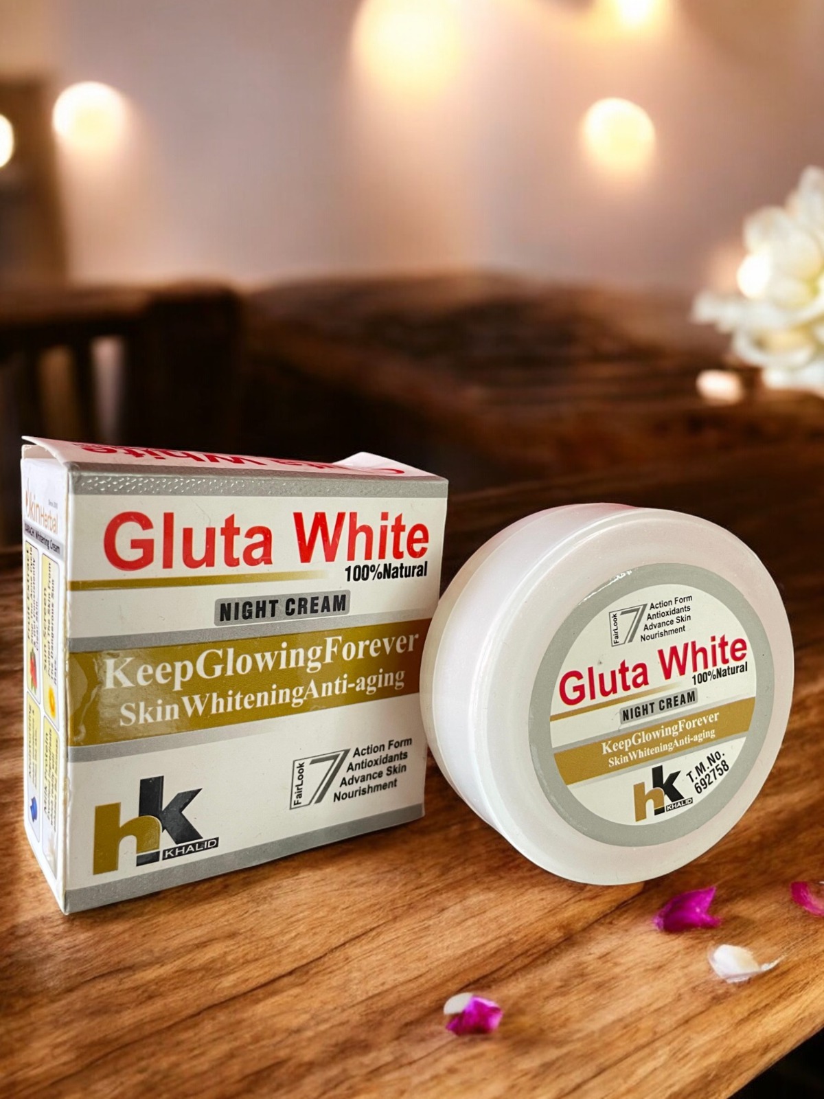 HK Khalid Gluta White Night Cream